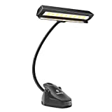 Músico profesional 3000K-6000K Super brillante 19 LED Music Stand Light, Clip On Orchestra Piano Lights, 9 niveles regulables recargables. Perfecto para piano, orquesta, manualidades. Cable USB incluido