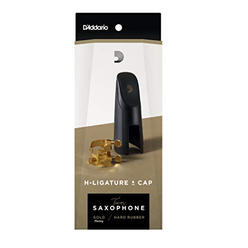 D'Addario Tenor H-Ligature & Cap - La mejor abrazadera para saxo tenor