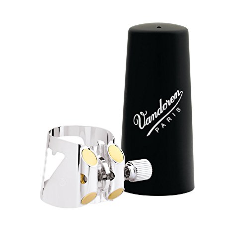 Vandoren LC01P Optimum Abrazadera y Capuchón de Plástico – Mejor Abrazadera para Clarinete