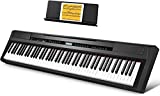 Donner DEP-20 Piano digital para principiantes Teclado ponderado de tamaño completo de 88 teclas, piano eléctrico portátil con pedal sostenido, fuente de alimentación