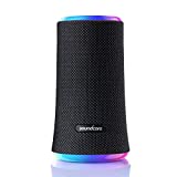 Anker Soundcore Flare 2 Altavoz Bluetooth, con protección impermeable IPX7 y sonido de 360° para fiesta en el patio y en la playa, altavoz inalámbrico de 20 W con PartyCast, ajuste de ecualización y tiempo de reproducción de 12 horas, negro