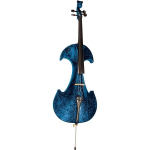 Puente Draco Series Violonchelo eléctrico de 4 cuerdas Mármol azul