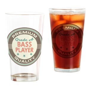 vaso de pinta de bajista