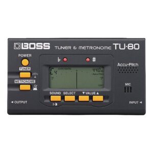 Afinador cromático y metrónomo Boss TU-80