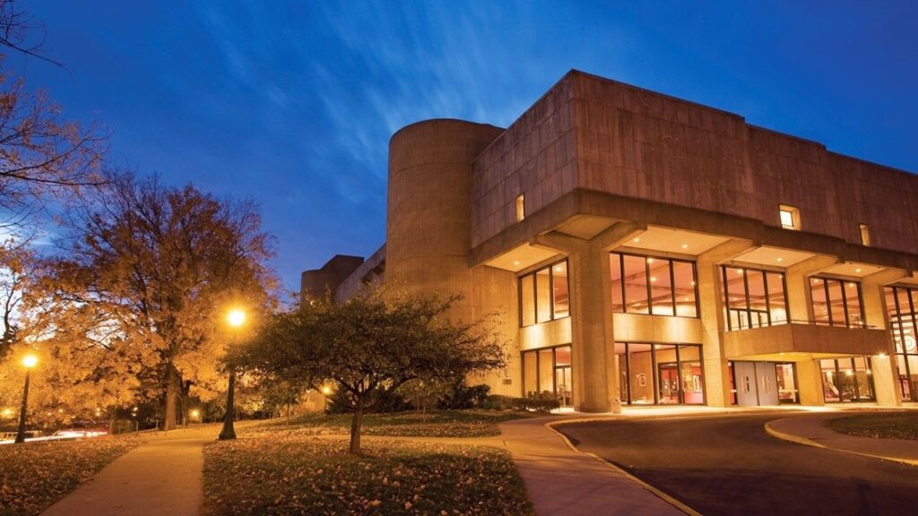 Exterior de la Universidad de Indiana Jacobs Music
