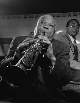 Una foto del famoso clarinetista Sidney Bechet
