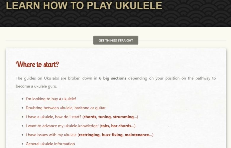 Página de inicio de Ukuguide