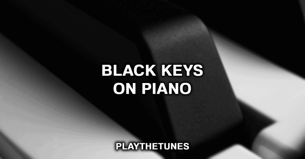 teclas negras en piano